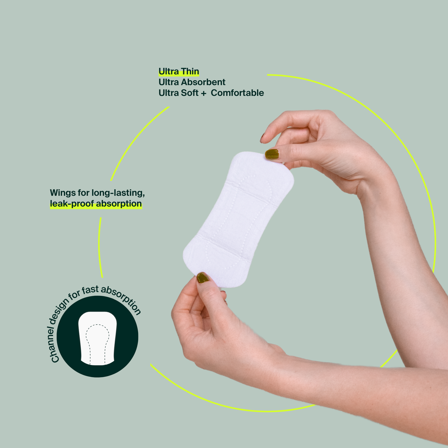 Organic Cotton Pantyliners — 80 Pack
