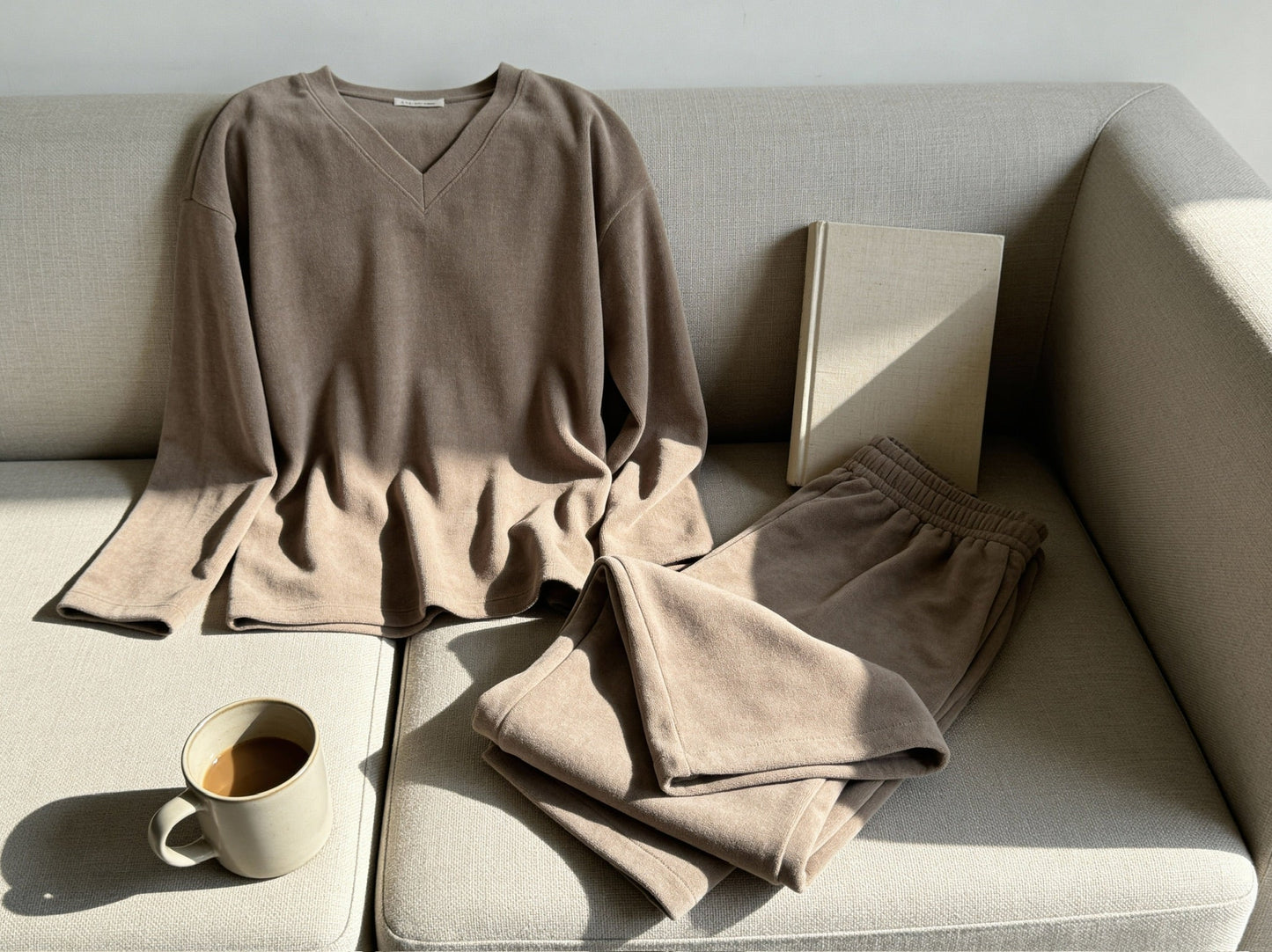 Terry & Co. French Terry Lounge Set — Latte