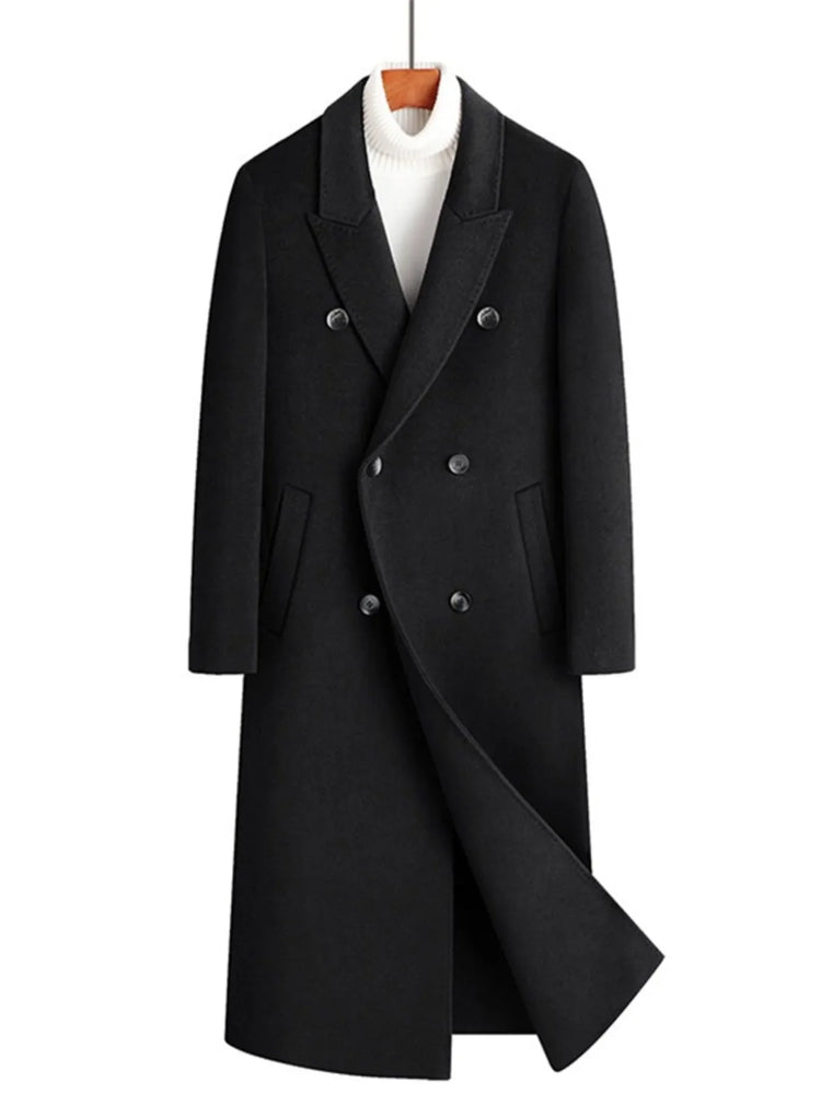 ALMA VENN classic luxury menswear wool overcoat