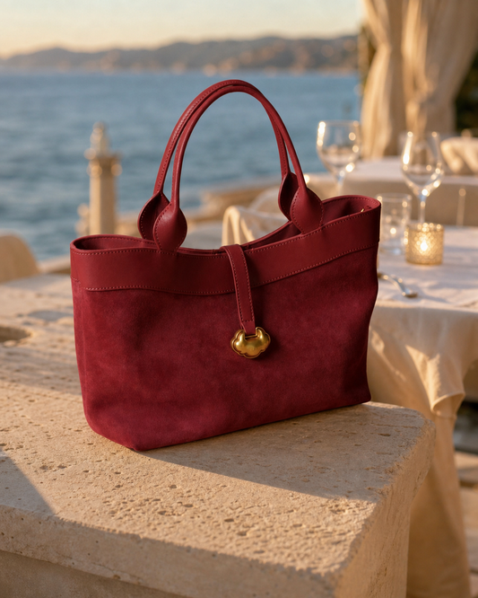 The Burgundy Structured Tote