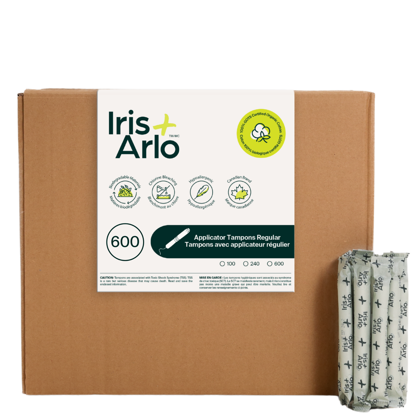 Organic Cotton Applicator Tampons