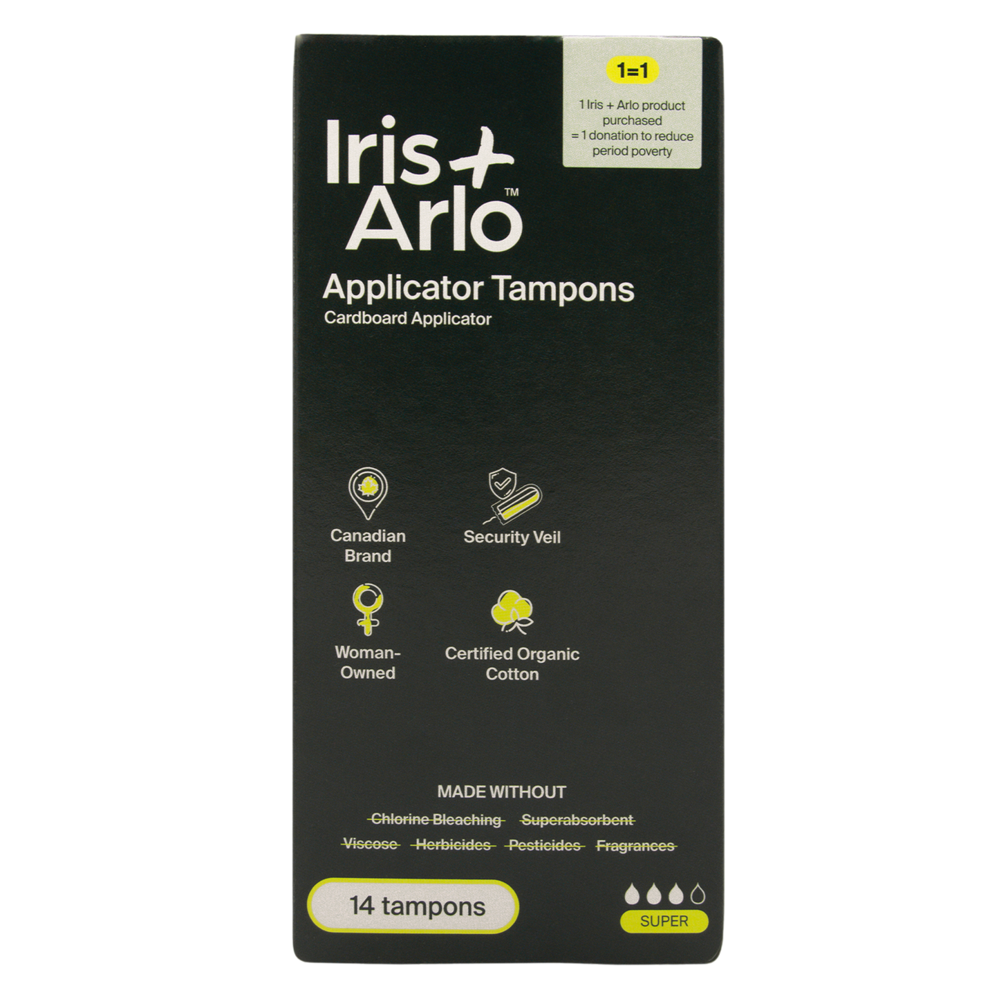 Organic Cotton Applicator Tampons