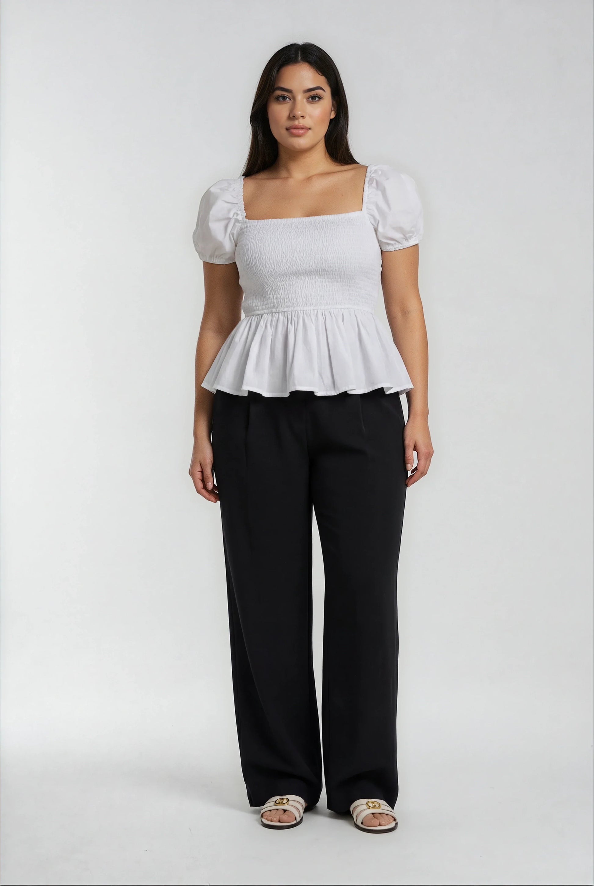 Luxeflow Elevated Wide-Leg Pant — Black