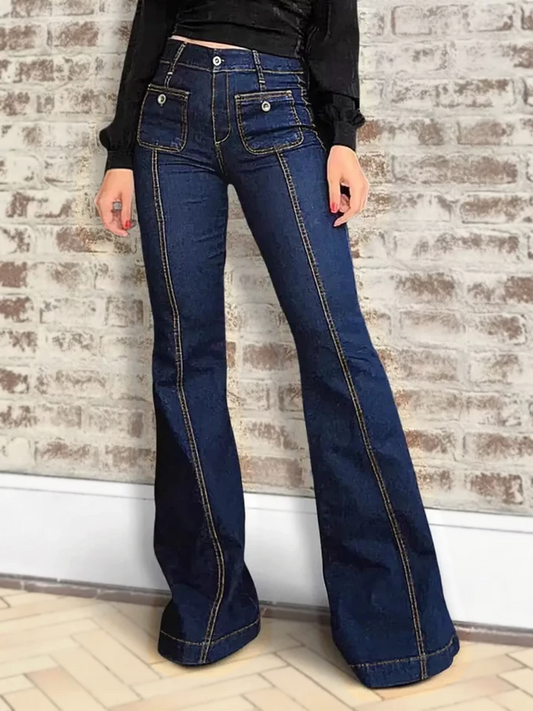 High-Waisted Flare Jeans