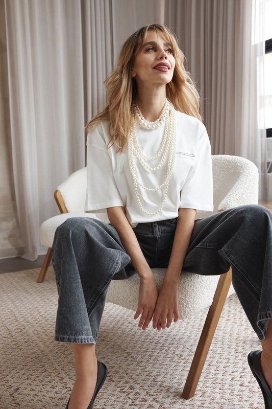 The Grey Wide-Leg Jean