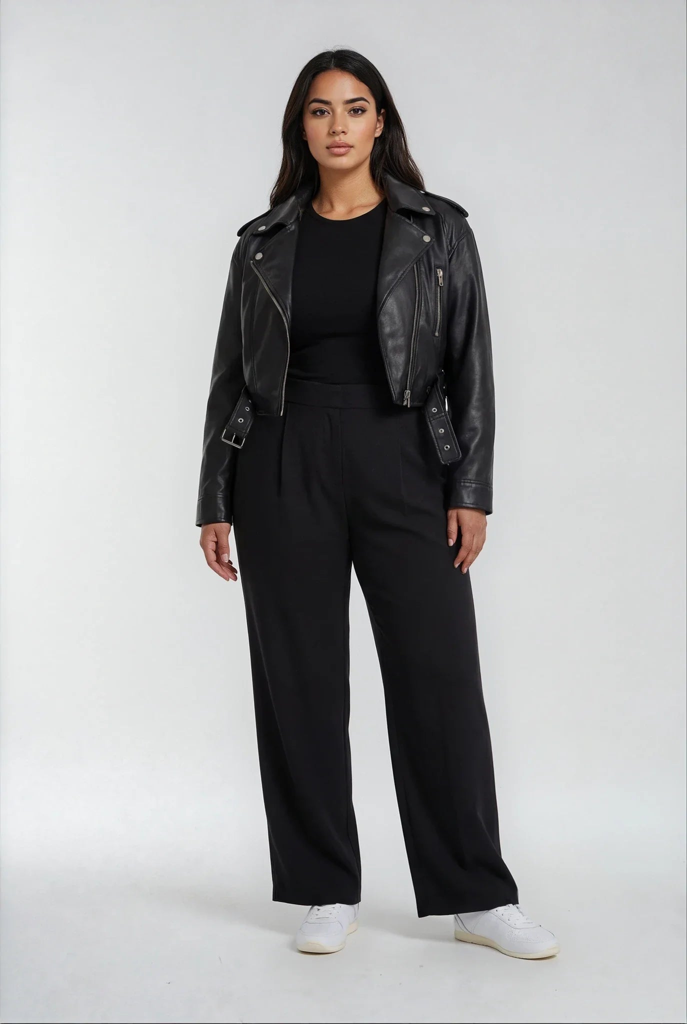 Luxeflow Elevated Wide-Leg Pant — Black