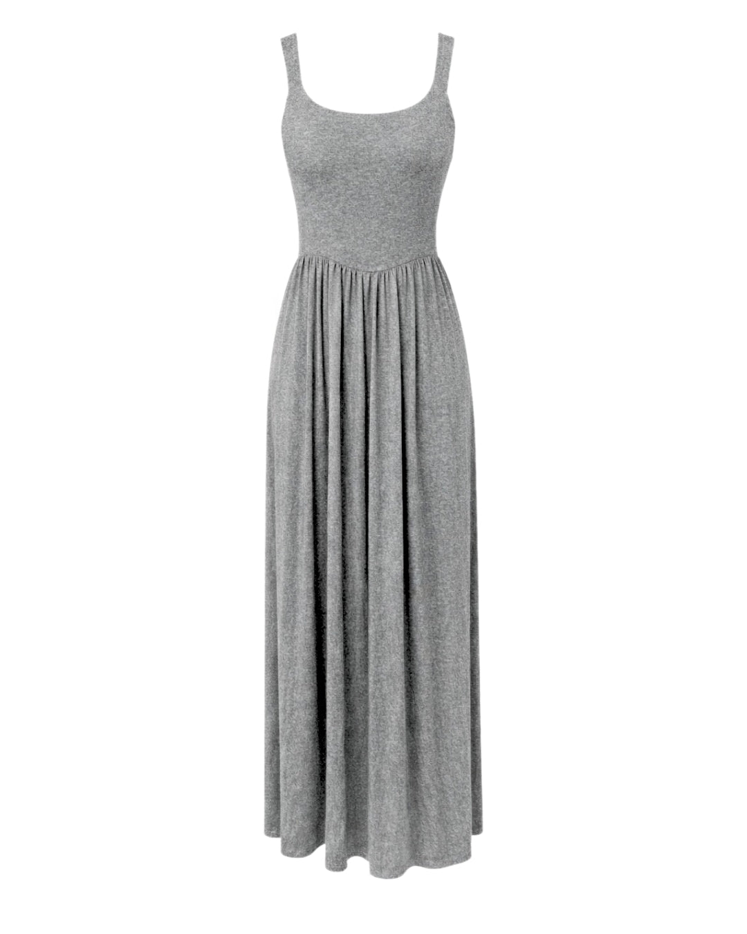 Dawn Silky Jersey Maxi Dress — Grey