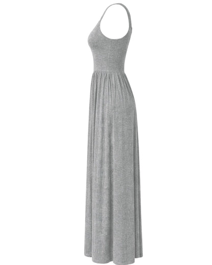 Dawn Silky Jersey Maxi Dress — Grey