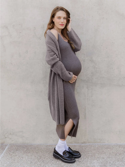 2-in-1 Maternity and Nursing Midi Dress | Kindred Bravely
