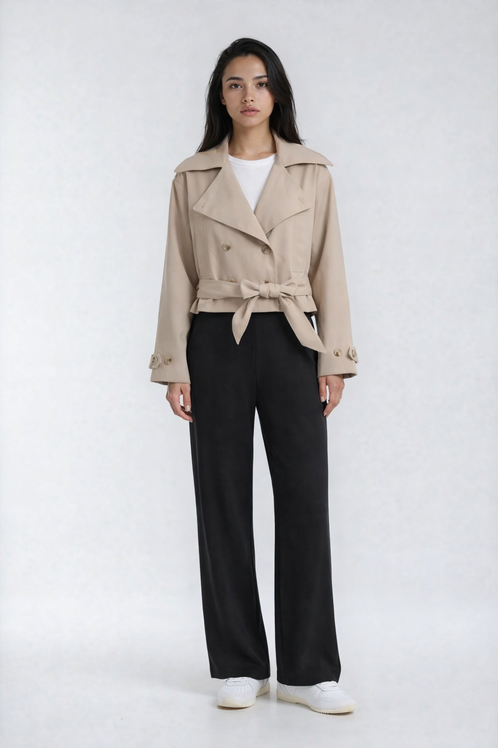 Luxeflow Elevated Wide-Leg Pant — Black