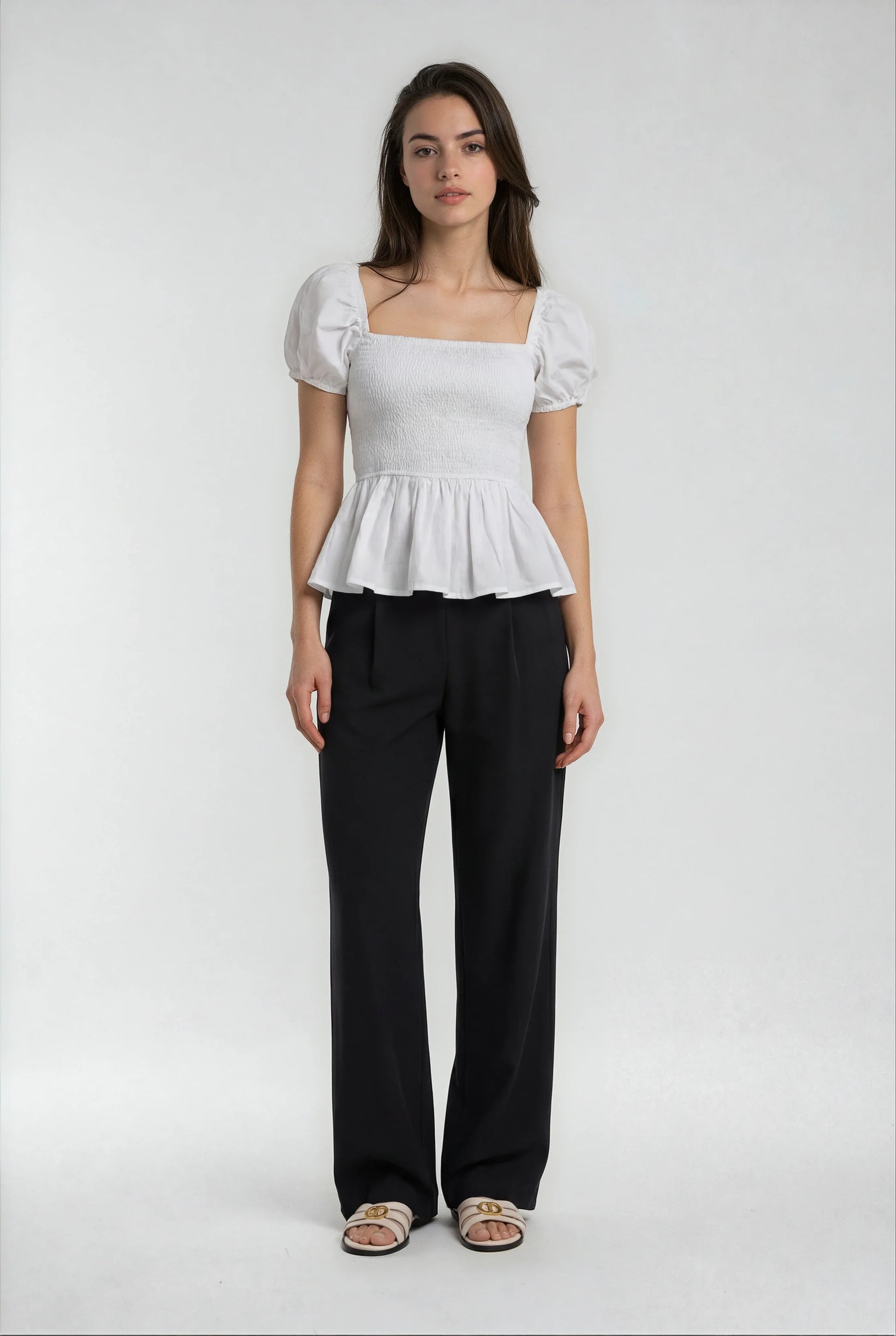 Luxeflow Elevated Wide-Leg Pant — Black