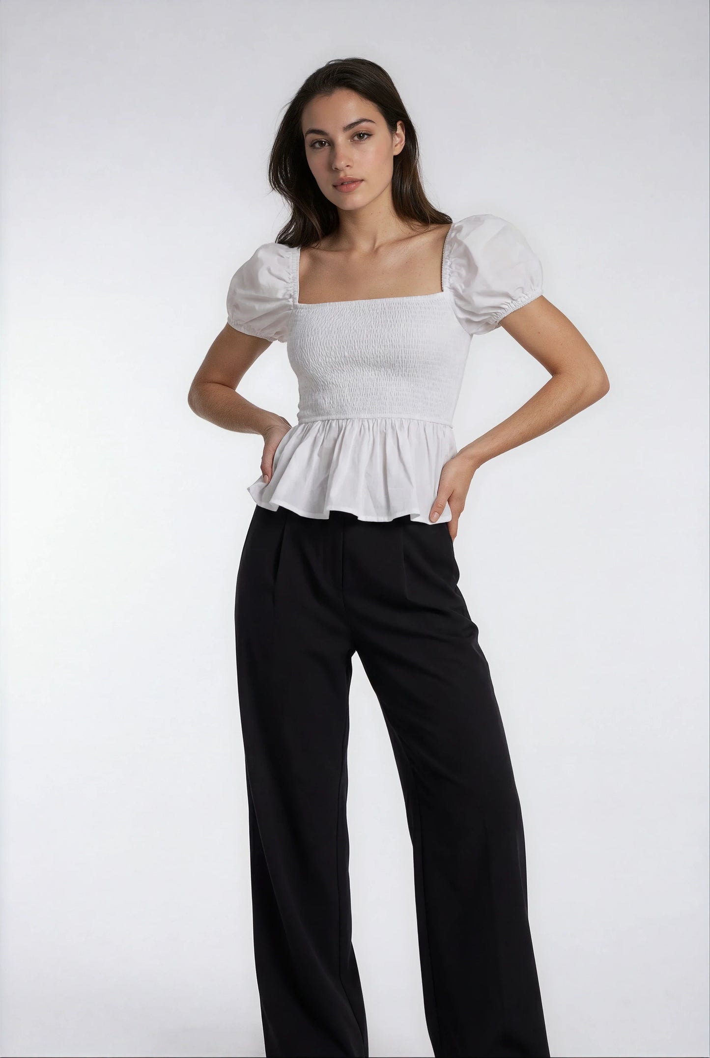 Luxeflow Elevated Wide-Leg Pant — Black