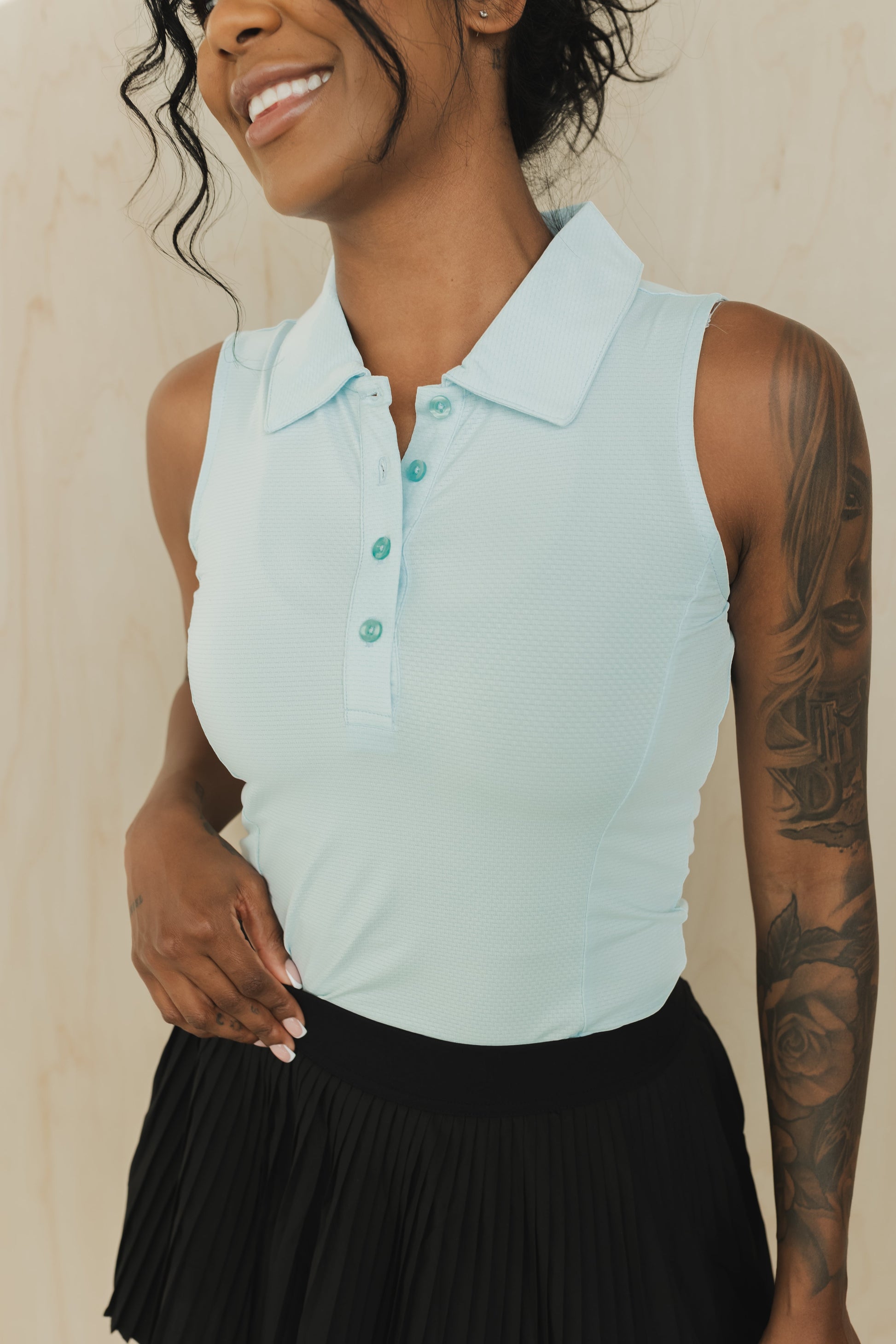 Sleeveless Polo