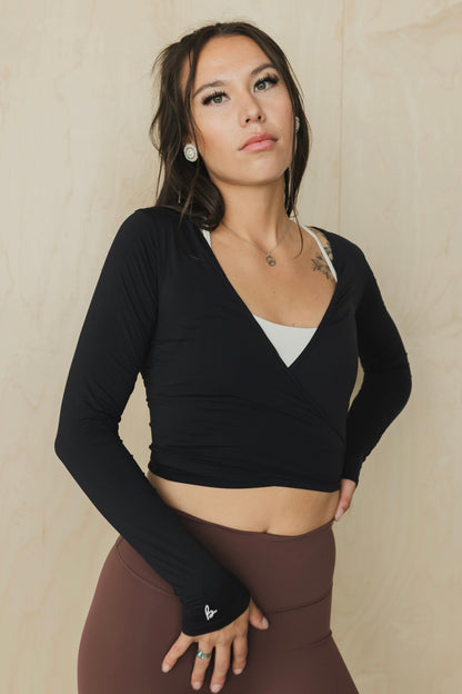 Wrap Me Long-Sleeve Top
