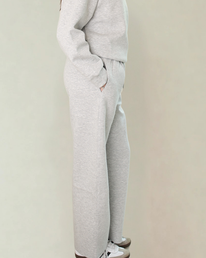 Adora Luxeflow - Everyday Wide Leg Pant In Heather Grey