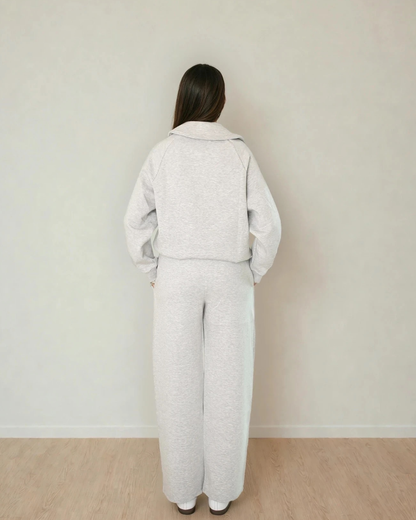 Adora Luxeflow - Everyday Wide Leg Pant In Heather Grey