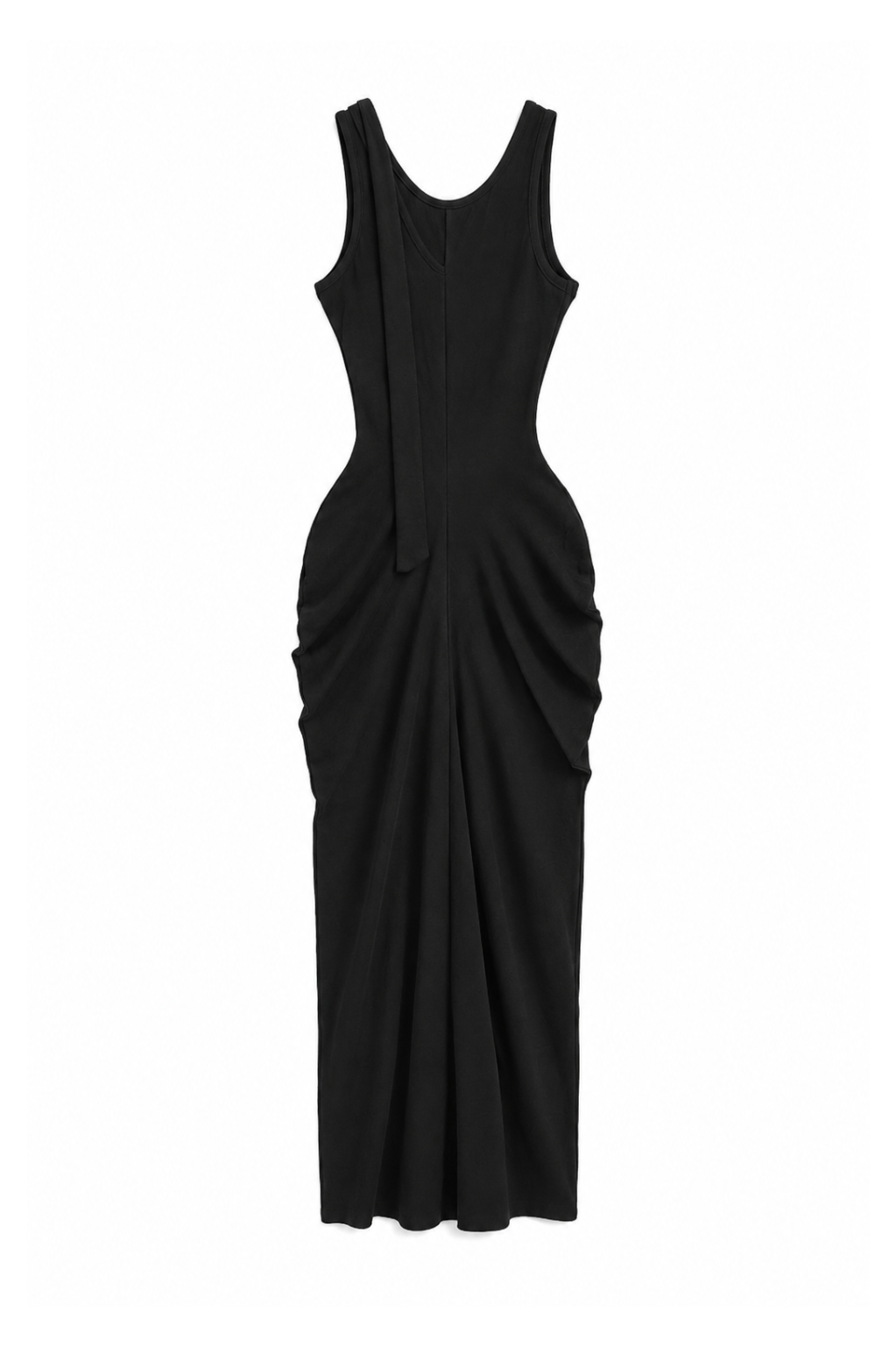 Black bodycon maxi dress