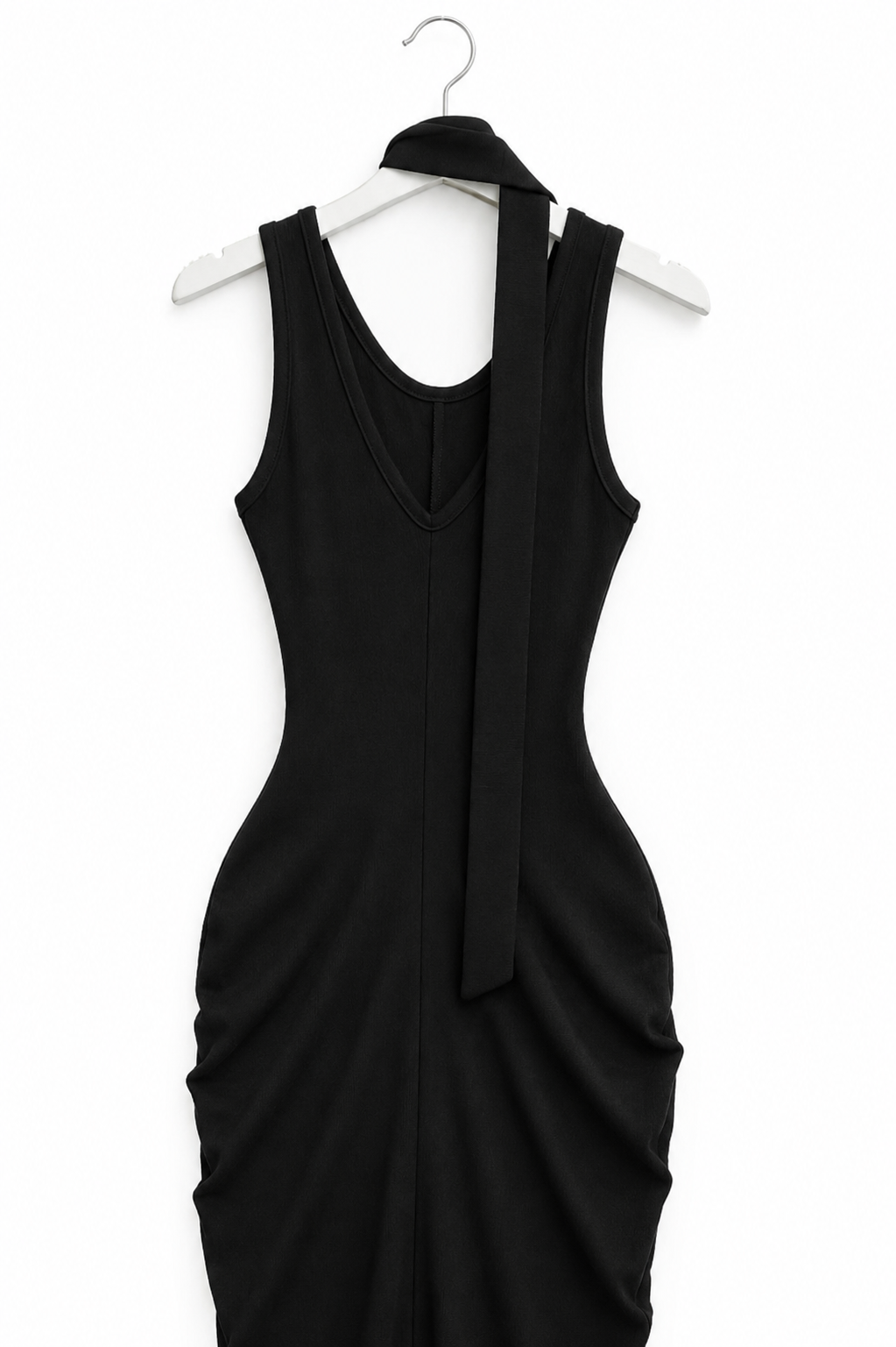 Black bodycon maxi dress