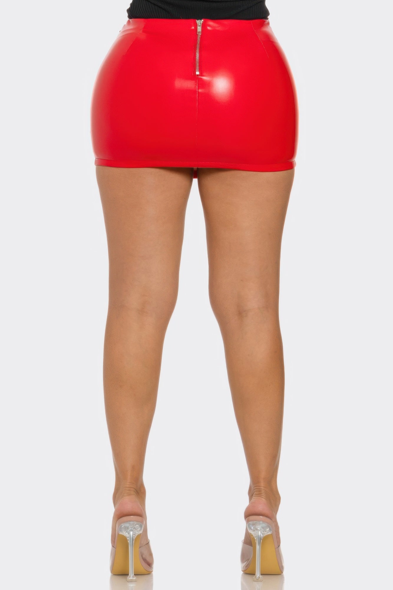 Faux Leather Mini Skirt