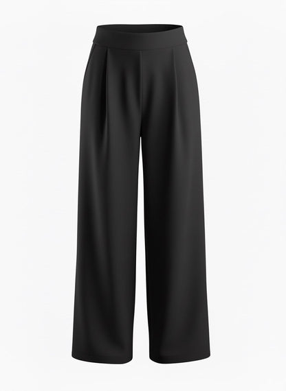 Luxeflow Elevated Wide-Leg Pant — Black