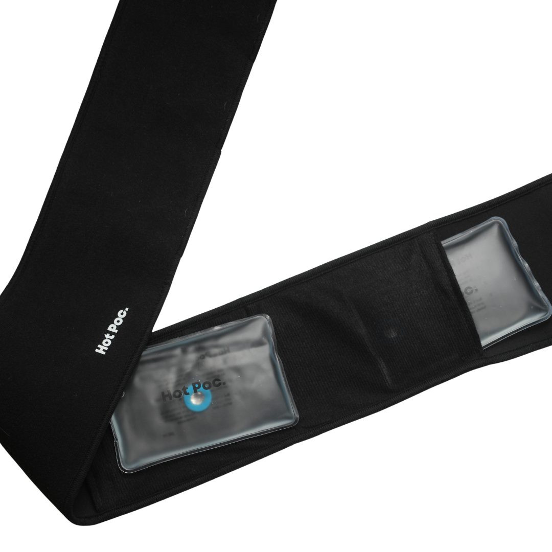 The Reusable Cramp-Comfort Belt & Heat Pack Set