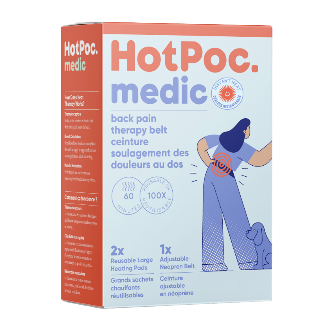 The Reusable Cramp-Comfort Belt & Heat Pack Set