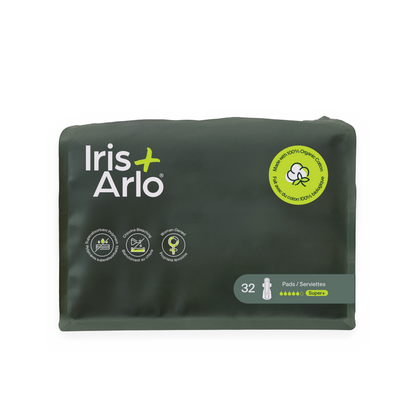100% Organic Cotton Super + Pads