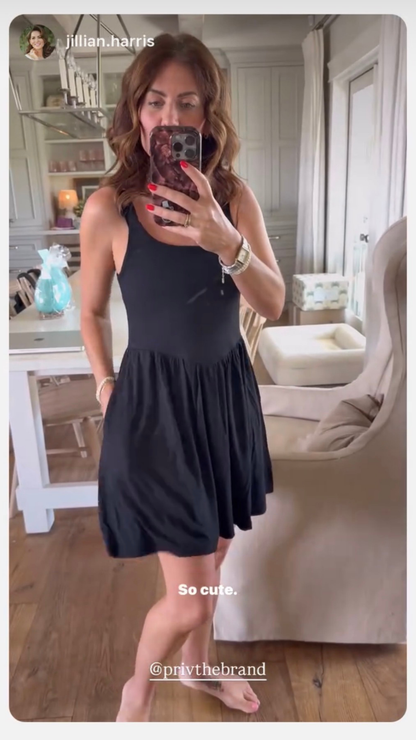 Fay – Classic Fitted Mini Cocktail Dress In Black