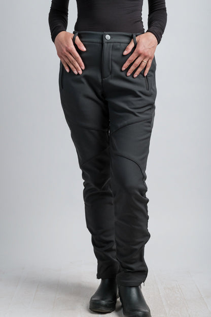 Women's Gray High-Waist Water-Resistant Adventure Pants