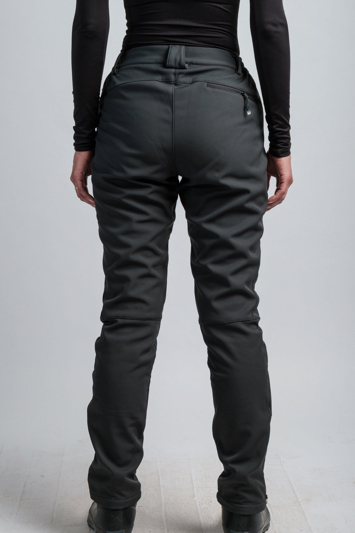 Women's Gray High-Waist Water-Resistant Adventure Pants