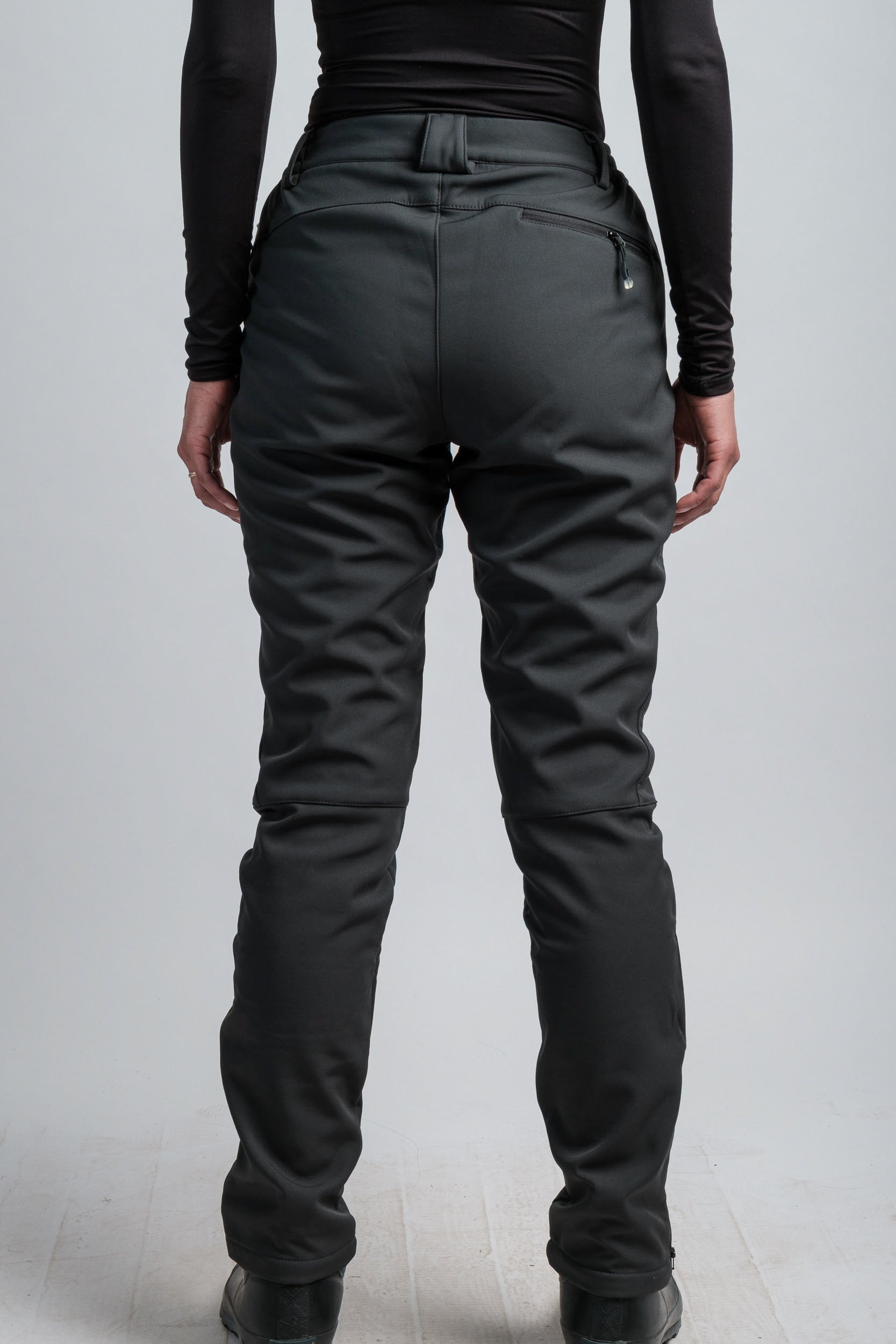 Women's Gray High-Waist Water-Resistant Adventure Pants