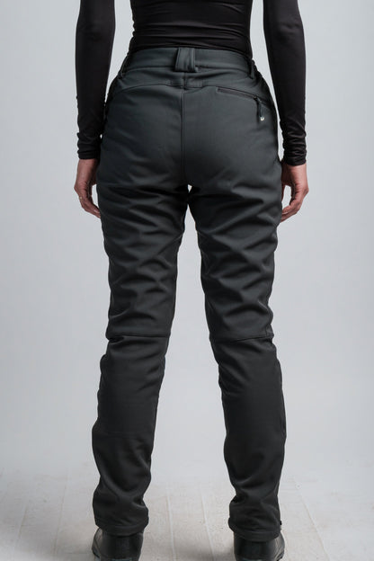 Women's Gray High-Waist Water-Resistant Adventure Pants