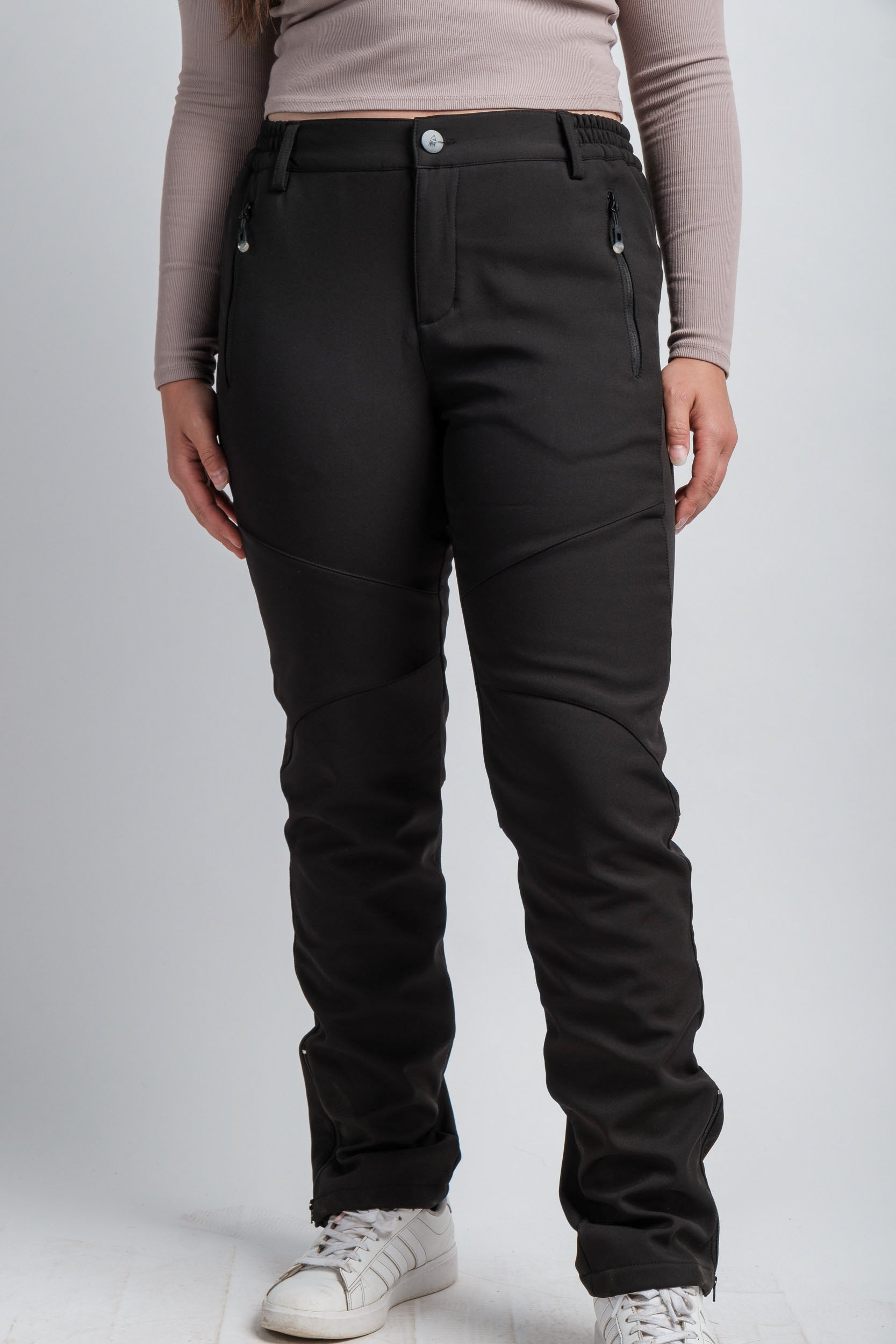 Women's Black High-Waist Water-Resistant Adventure Pants