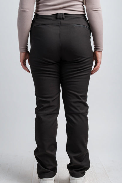 Women's Black High-Waist Water-Resistant Adventure Pants