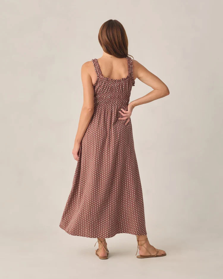 Ladies Jane Dress | Chocolate Polka Dot | Rylee & Cru