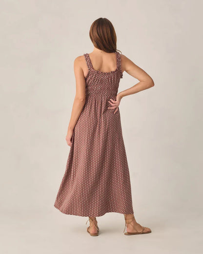 Ladies Jane Dress | Chocolate Polka Dot | Rylee & Cru