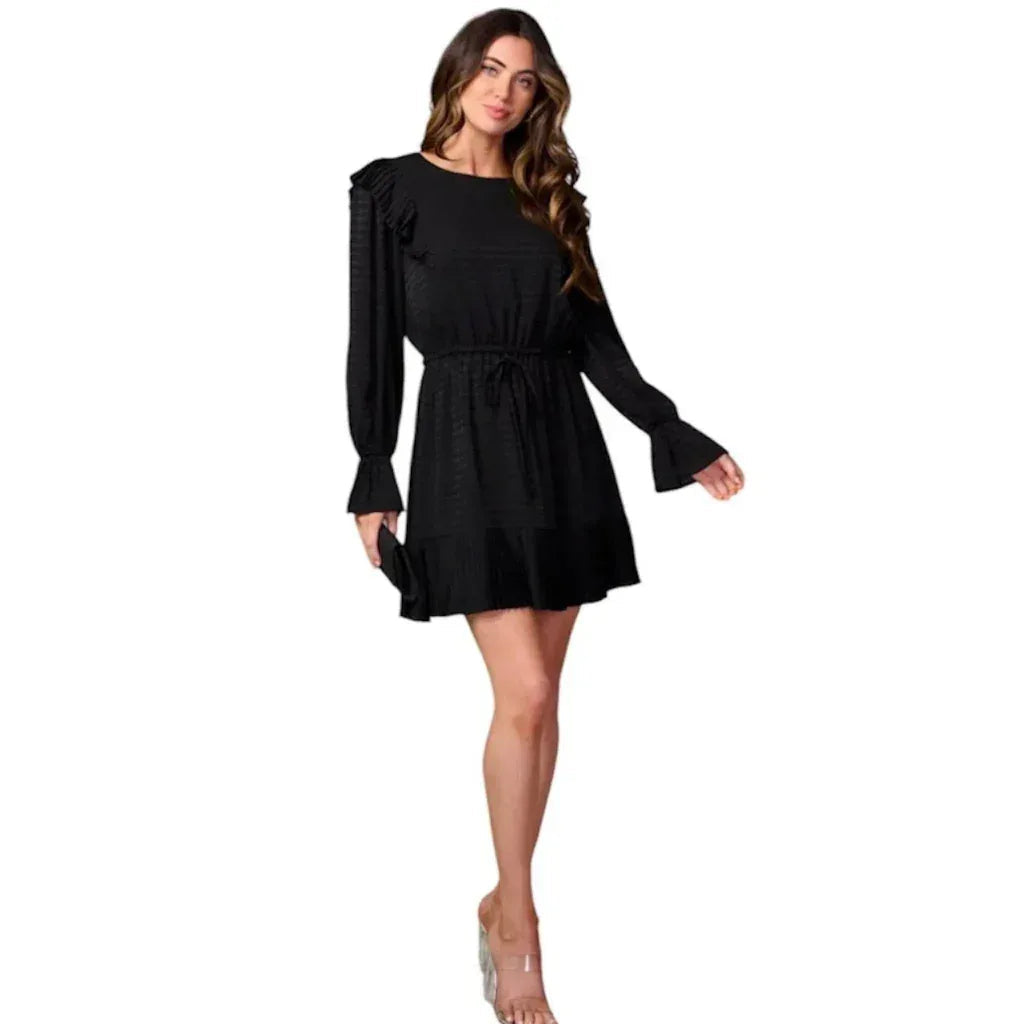 Long-Sleeve Mini Dress
