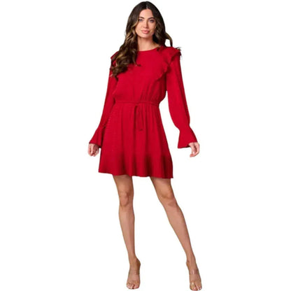 Long-Sleeve Mini Dress