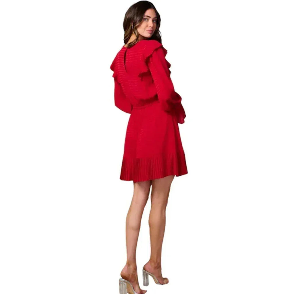 Long-Sleeve Mini Dress