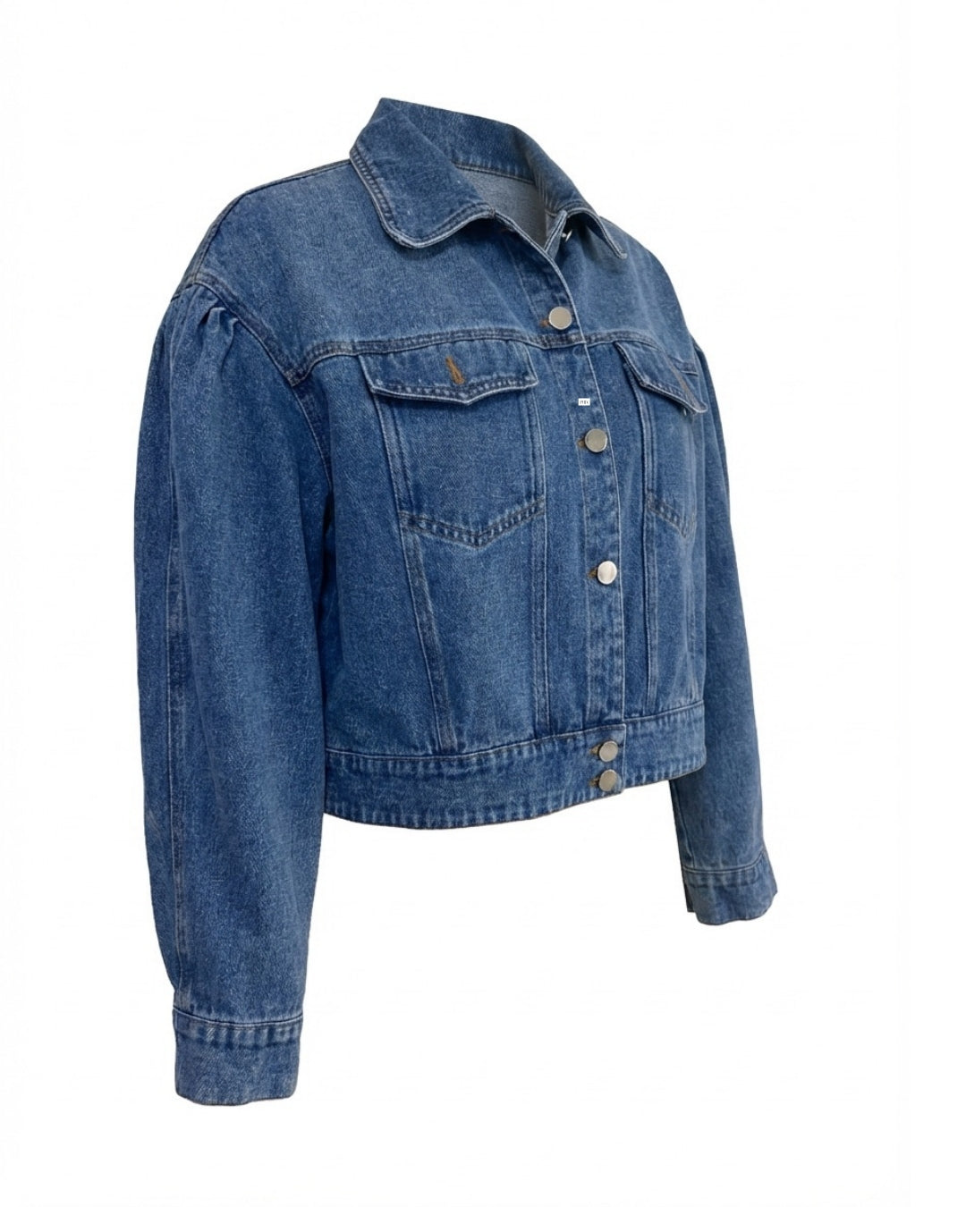 The Roxanne Cropped Denim Jacket