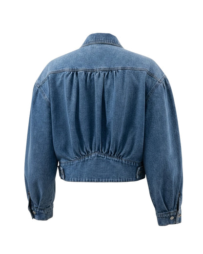 The Roxanne Cropped Denim Jacket