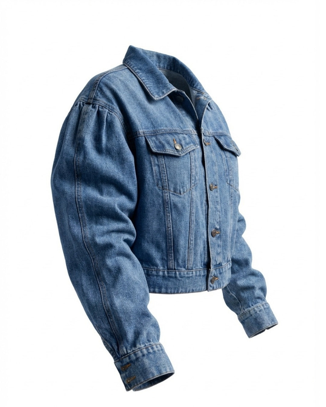 The Roxanne Cropped Denim Jacket