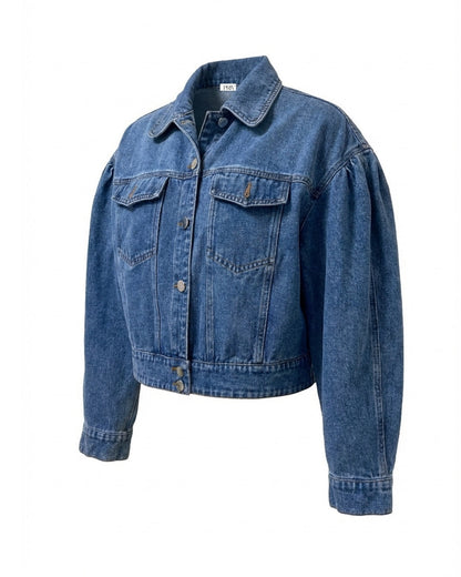 The Roxanne Cropped Denim Jacket