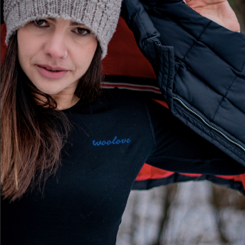 Women's Merino Wool Long Sleeve Crew Neck — Midweight