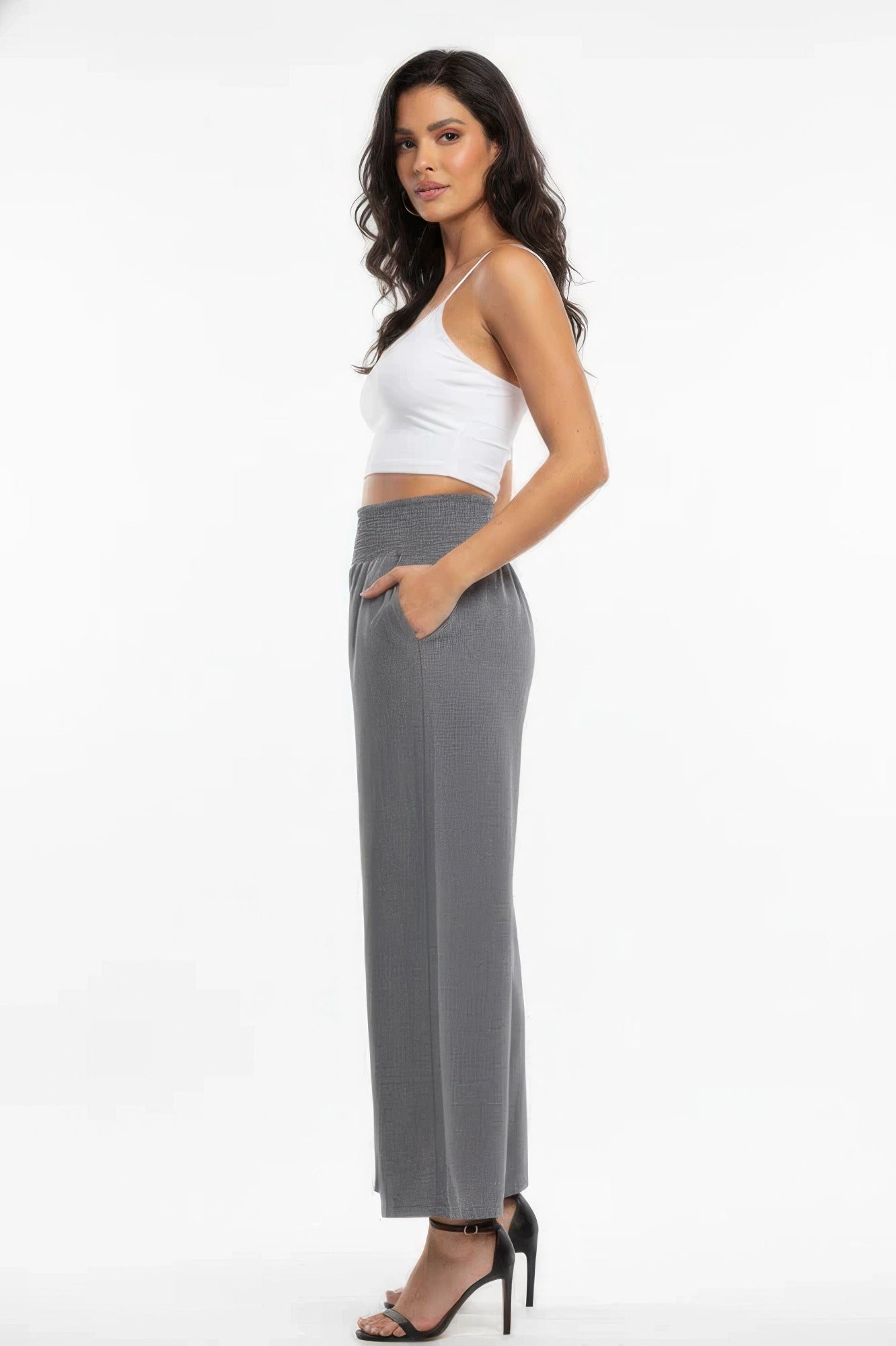 Lightweight High-waisted Wide-leg Lounge Pants