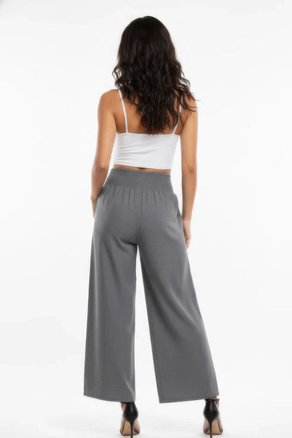 Lightweight High-waisted Wide-leg Lounge Pants