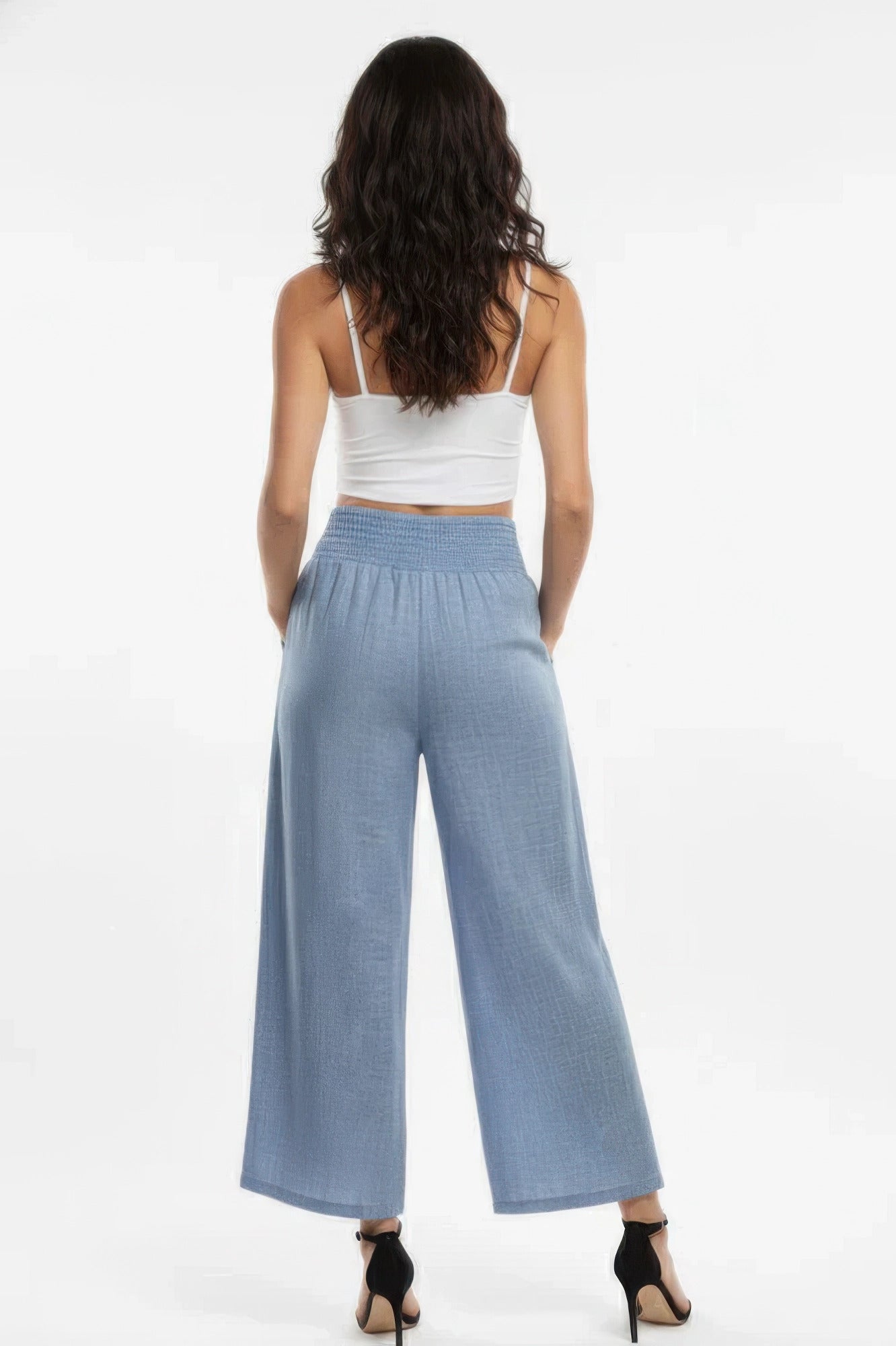 Lightweight High-waisted Wide-leg Lounge Pants
