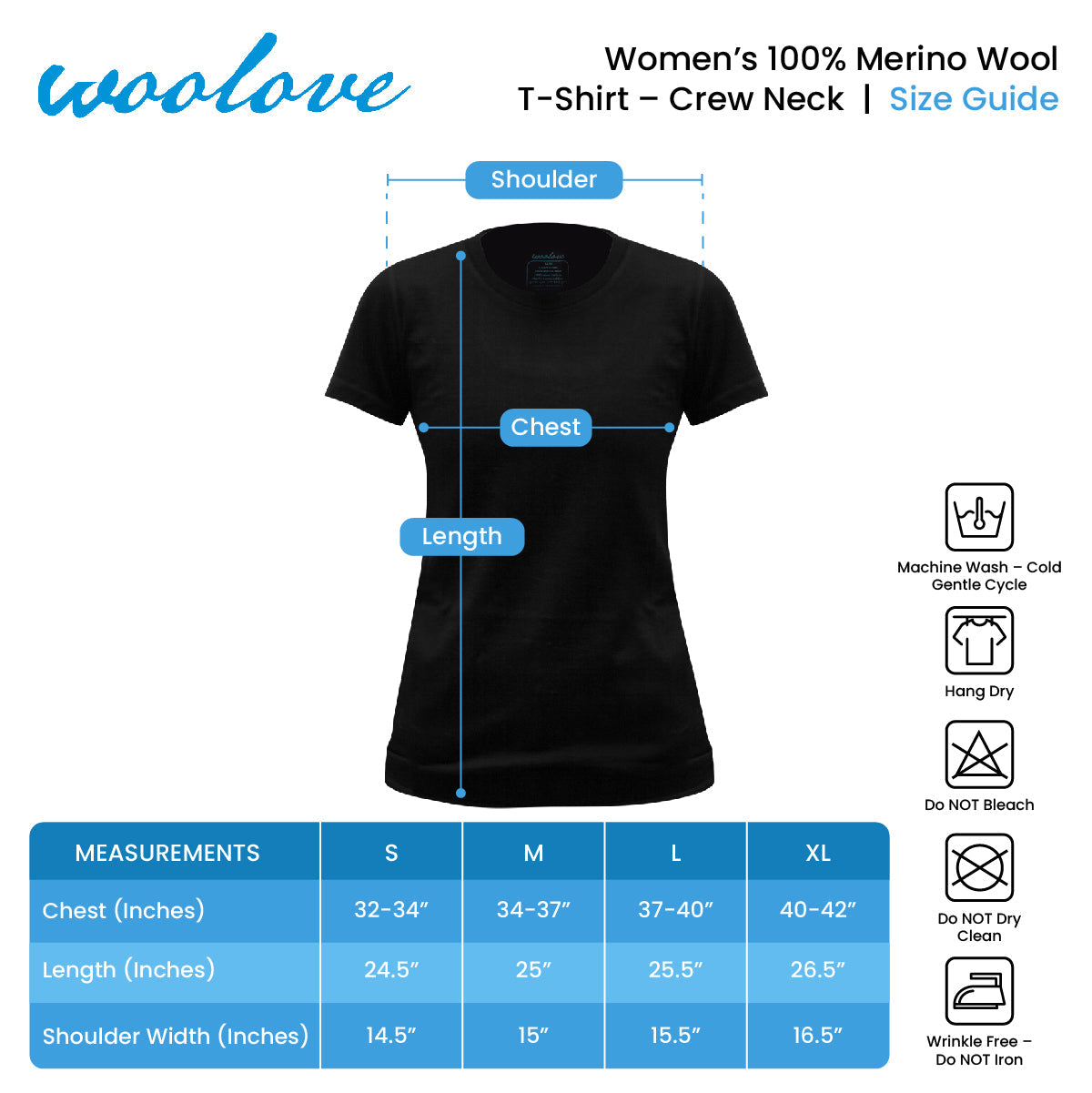 Women's Merino Wool T-Shirt — Lightweight