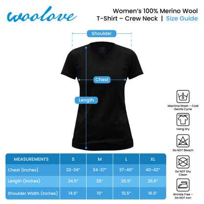 Women's Merino Wool T-Shirt — Lightweight