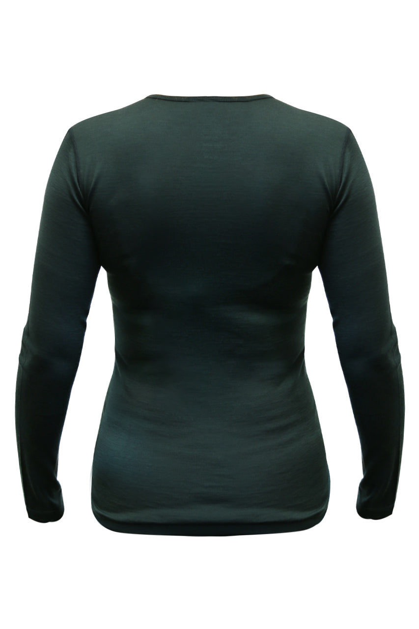 Women's Merino Wool Long Sleeve Crew Neck — Midweight